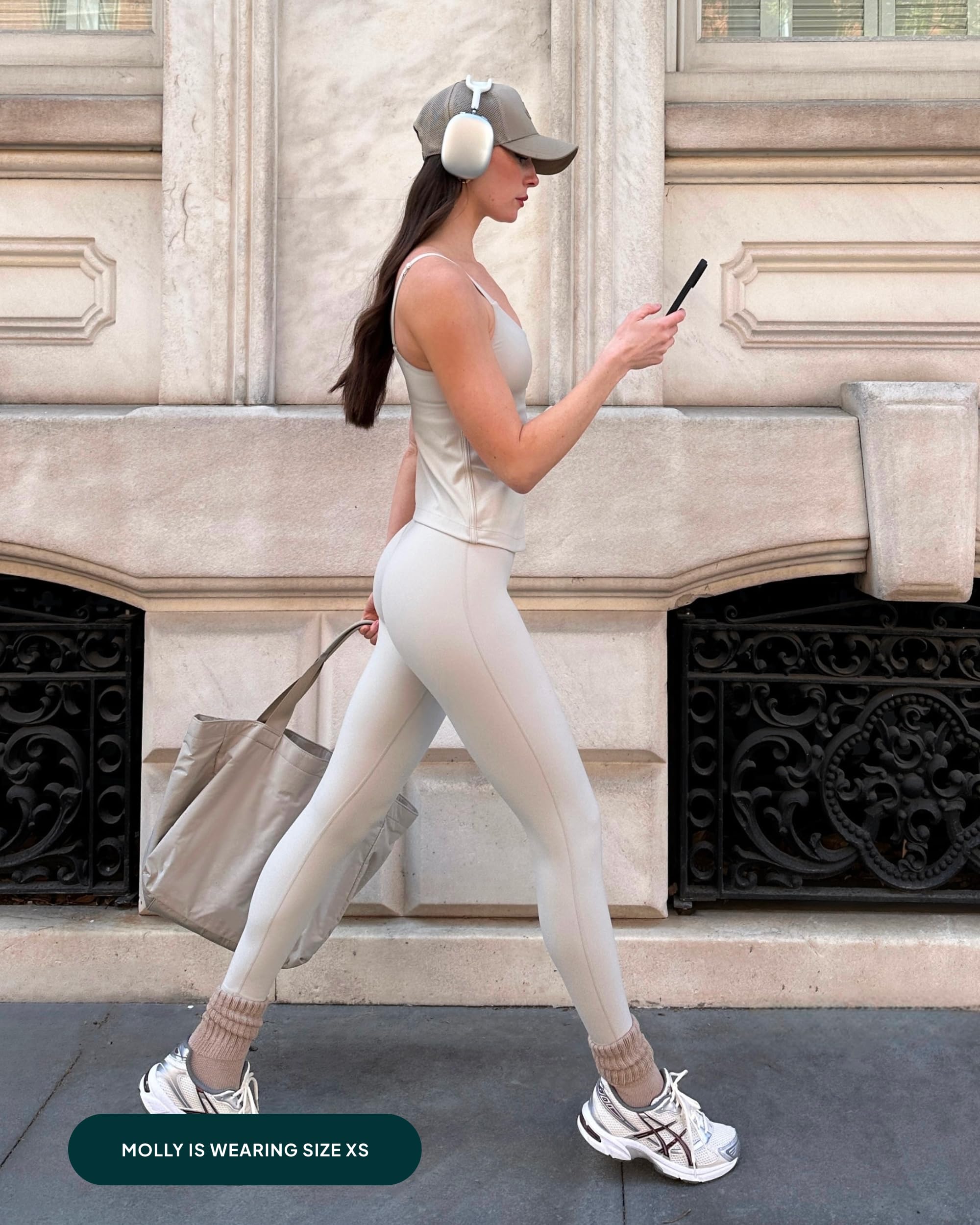 PAVOI ACTIVE FlexFlow - Leggings morbidi da allenamento da donna, a vita alta, senza cuciture anteriori, leggings da palestra e yoga
