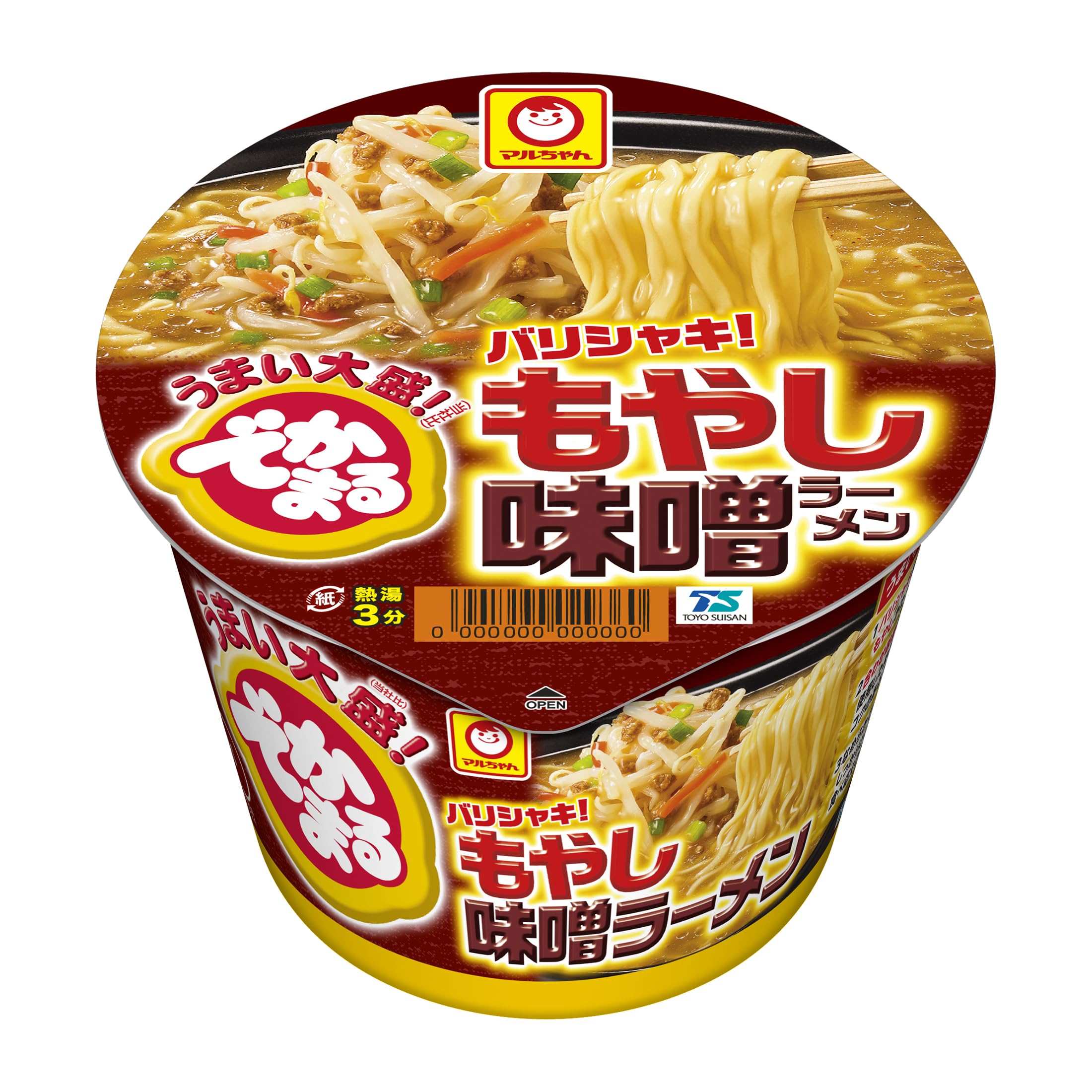 Amazon.co.jp: マルちゃん でかまる バリシャキ! もやし味噌ラーメン