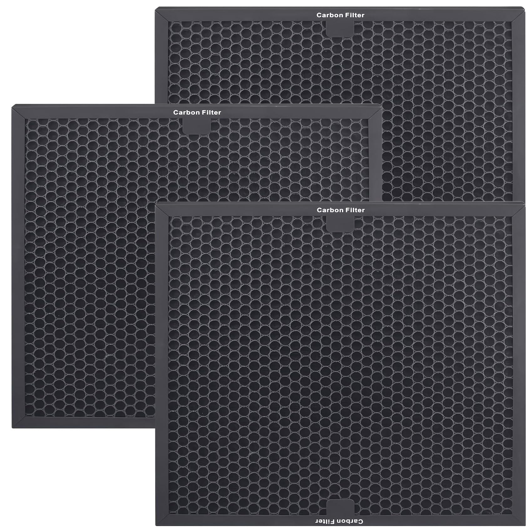 Filtros de carbón activo de repuesto para purificadores de aire Dri-Eaz HEPA 500, BlueDri BD-AS-550, VEVOR y Mounto, malla de prefiltro de 16 x 16 x 1 pulgada (paquete de 3)