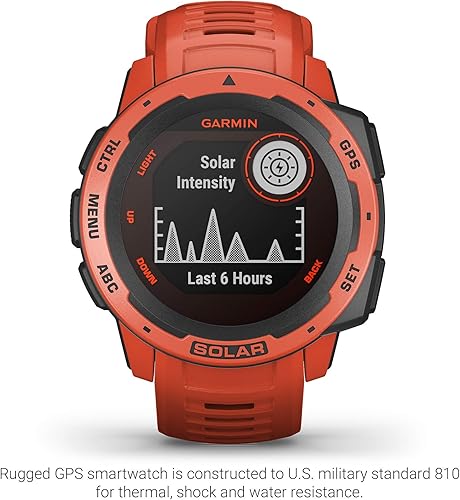 Miniatura 2 de Garmin Instinct Solar - Reloj inteligente resistente para exteriores alimentado por energía solar, aplicaciones deportivas integradas y monitoreo de