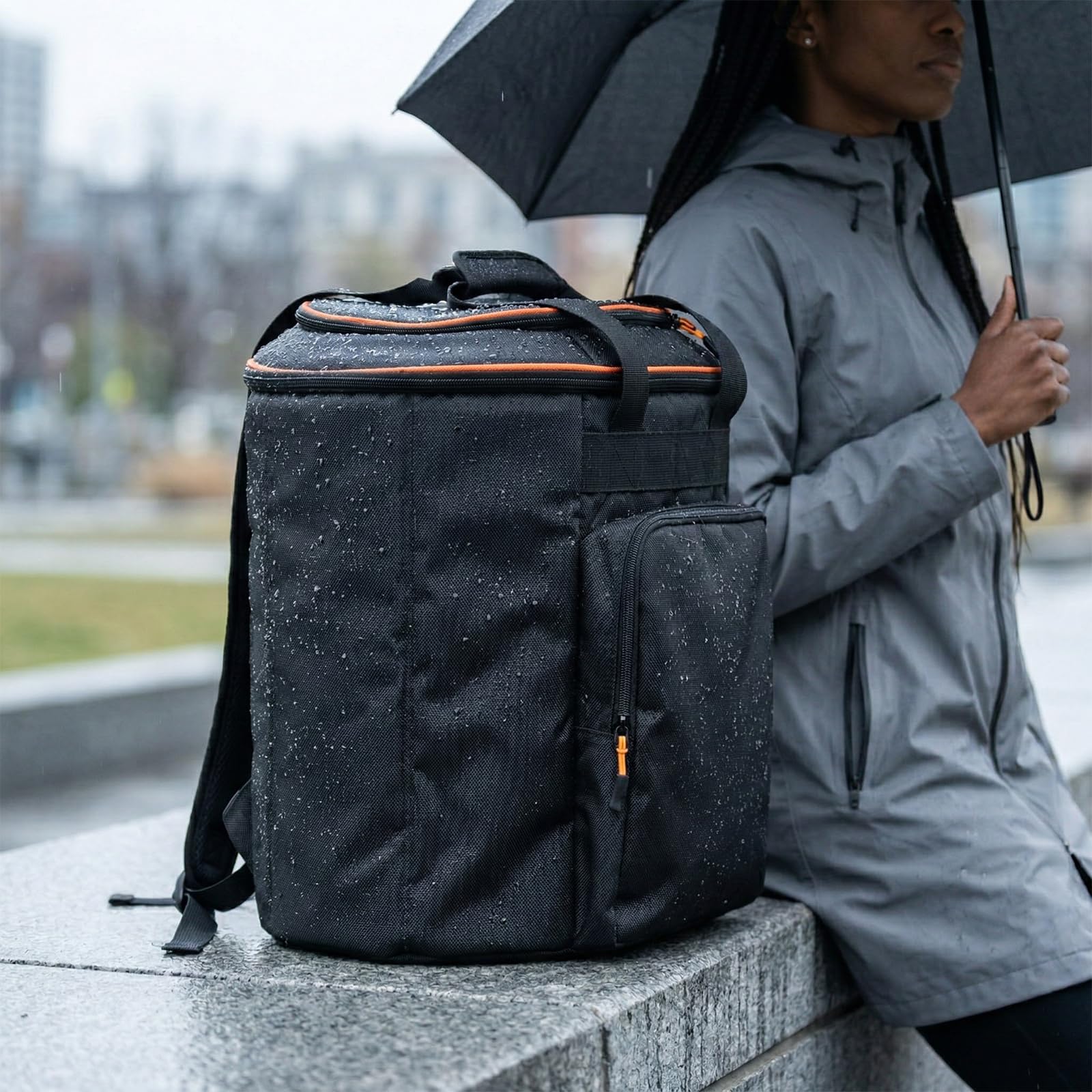 Tragetasche/Rucksack für JBL EON-ONE-Compact, das kompakte, wiederaufladbare All-in-One-PA-System. Tragbarer Lautsprecher, Schultertasche mit Seitentaschen für Zubehör.