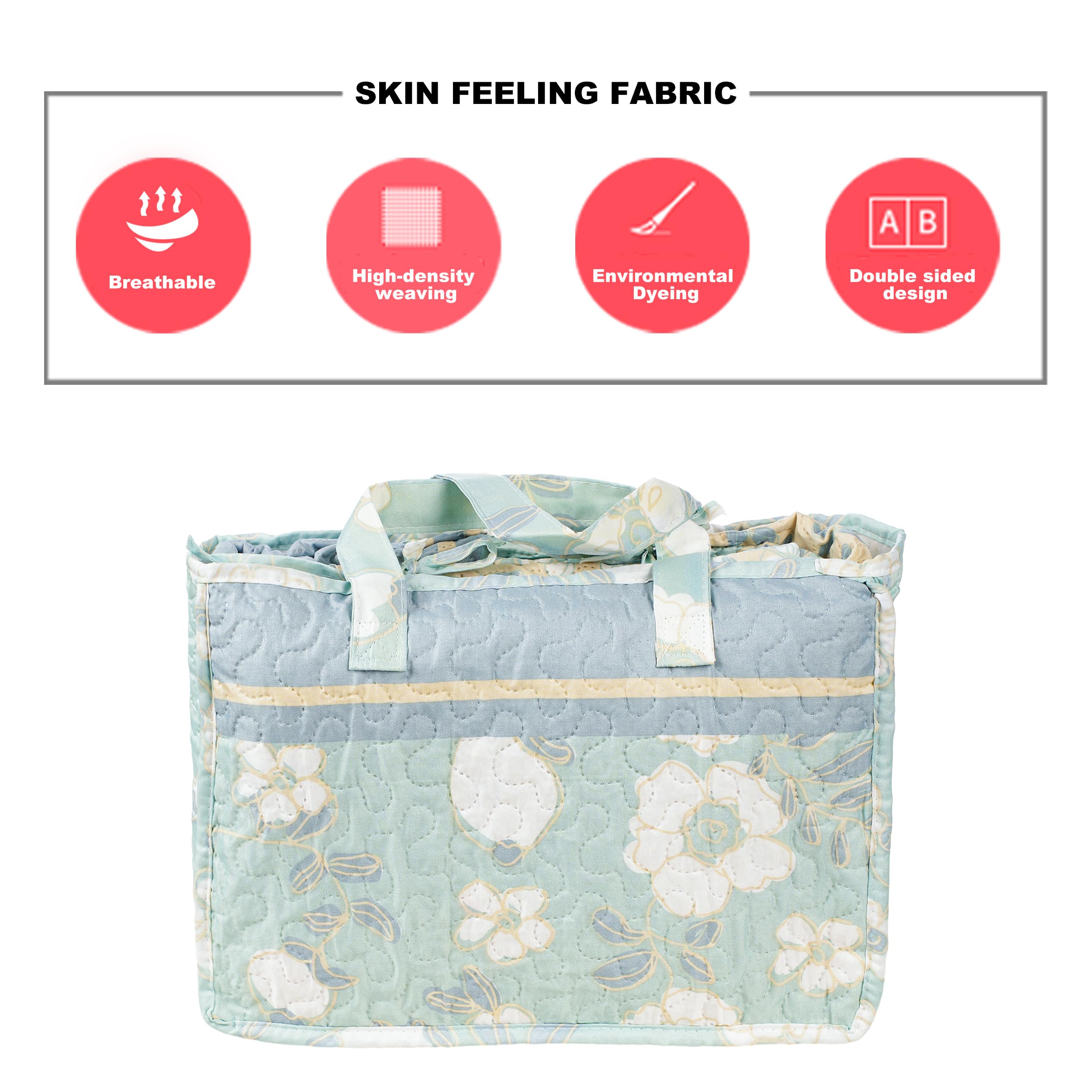 H HANSEL HOME Colcha Bouti Estampada Cama 140/150/160, 100% Microfibra Extra Suave, Bicolor Reversible, Cubrecama Fina, para Verano y Entretiempo, Incluye 2 Funda de Cojín - Flor Turquesa 250x260