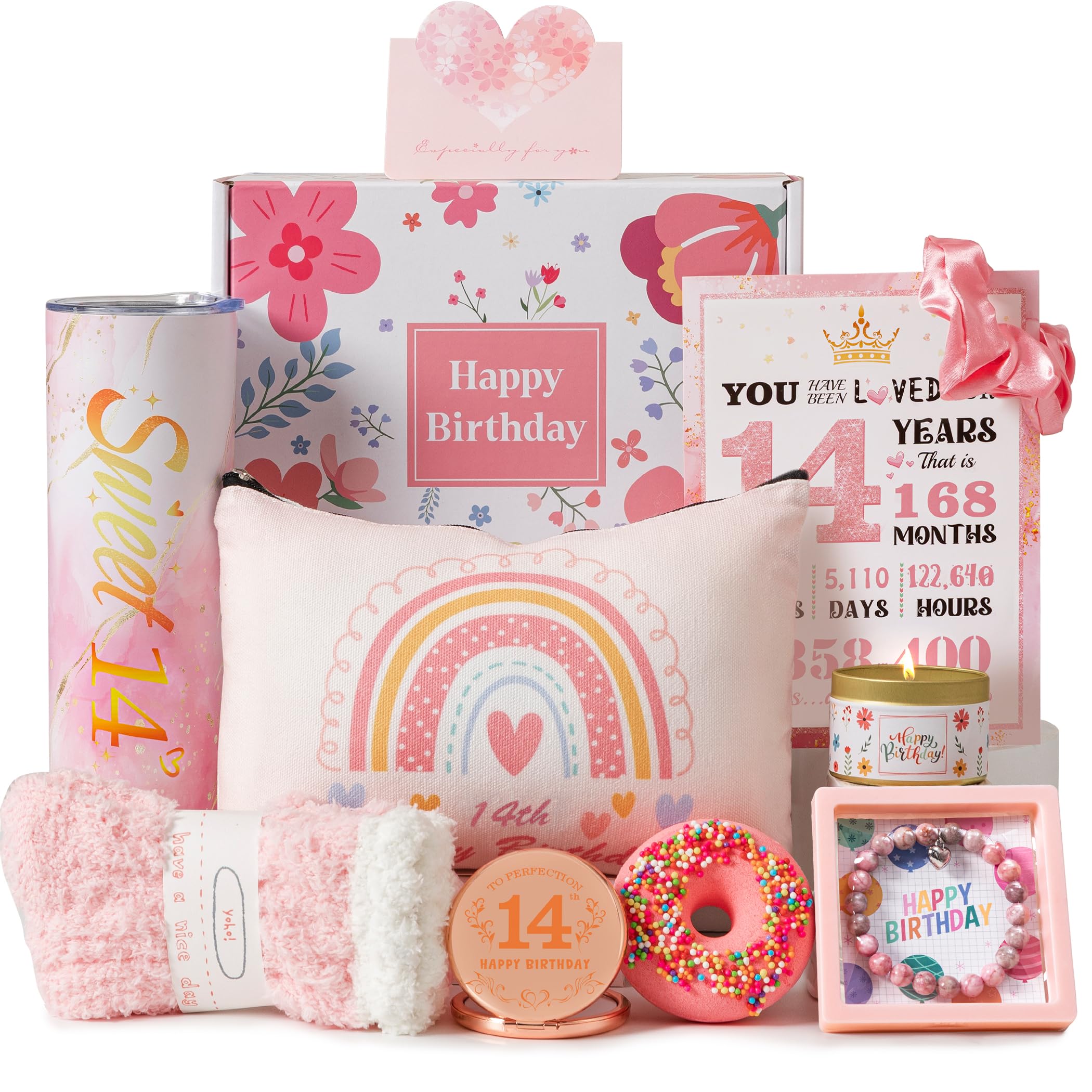 10th Birthday Gifts for Girls,Best Gifts Basket Presents Ideas for Turning 10 Year Old Girls,Happy Sweet 10th Birthday Pamper Hamper Box Kit for Sister Daughter Granddaughter Niece Teenage Teen Her — view 16