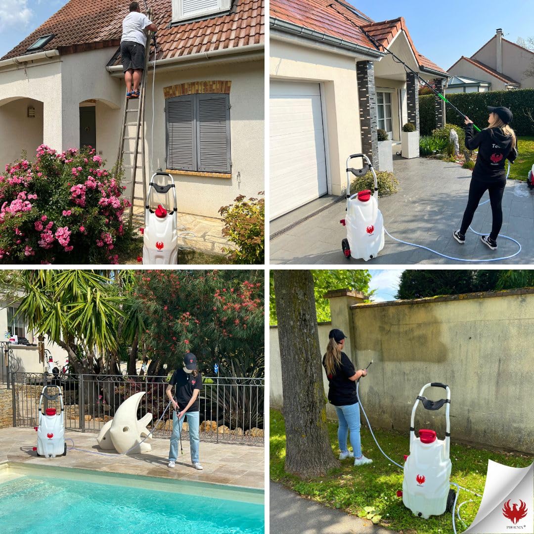 PHOENIX - Elektrischen Sprühgerät - PRO Sprayer - 35 Liter - mit 2 Batterien