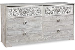 Signature Design by Ashley Paxberry Distressed White Dresser