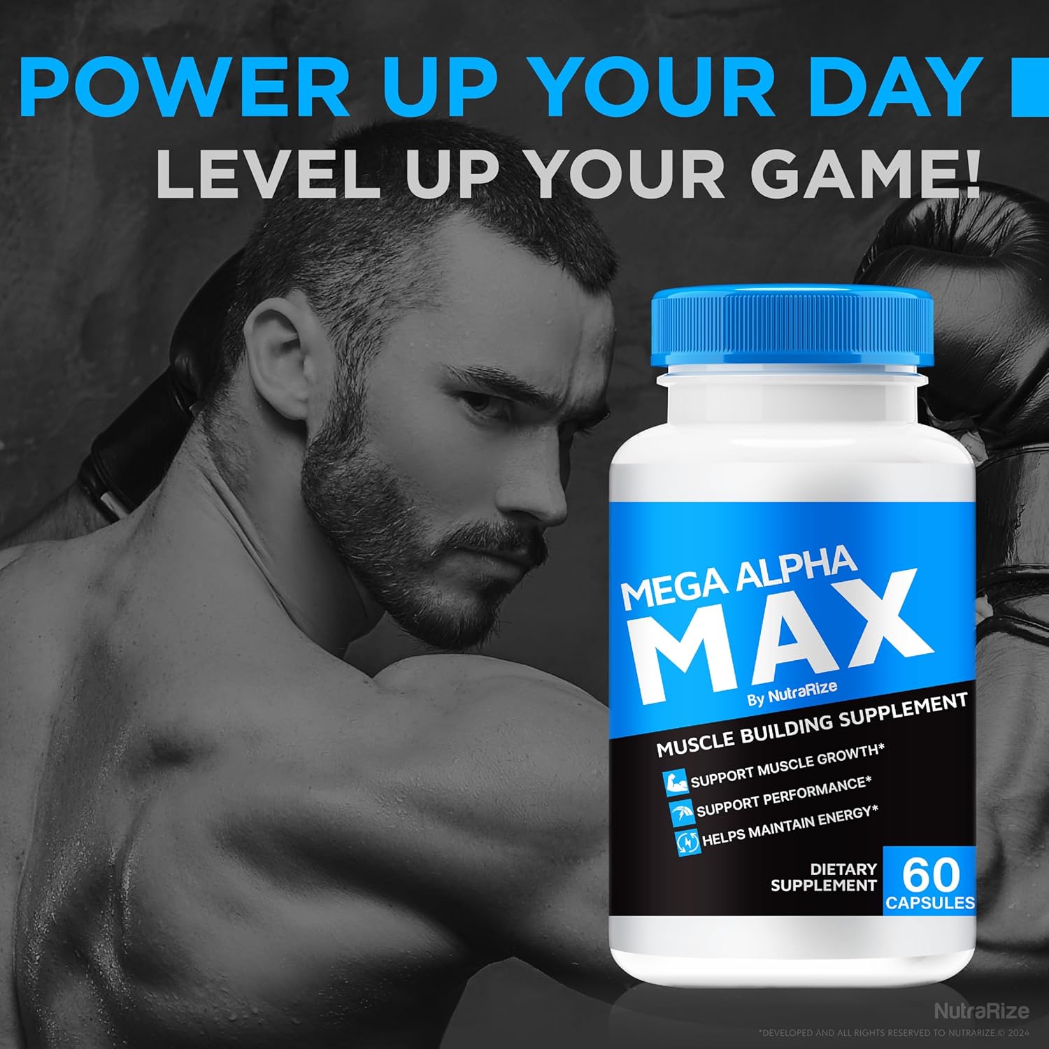 (3 Pack) Mega Alpha Max Pills, Natural MegaAlpha Max Male Capsules to Achieve Your Fitness Goals, Premium Formula for Men to Support Peak Performance & Overall Health, Official Reviews (180 Capsules)
