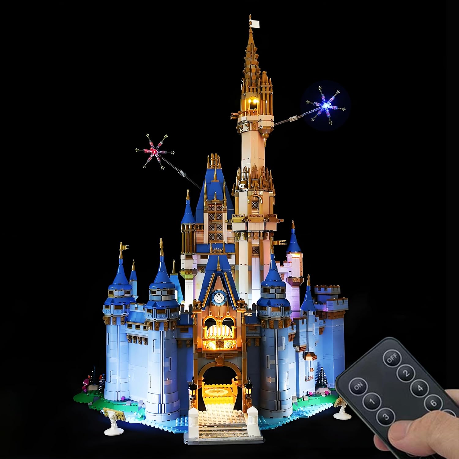 Upgrade RC LED Light Kit for Lego 43222 Disney Castle,Not Lego Model - Light Kit Only,Easy Installation.