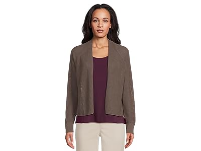 Eileen Fisher Cotton Silk Cord Cardigan Women
