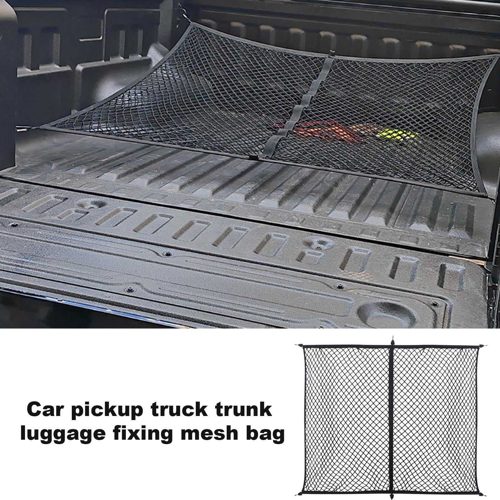 Filet de chargement élastique | Rangement élastique robuste pour camion