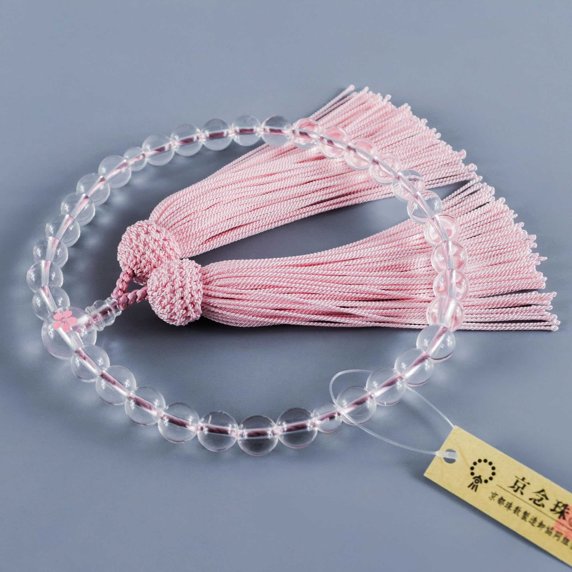 8 mm kryształ z kwiatami wiśni Sakura rzeźba Juzu jednoręczne buddyjskie koraliki modlitewne ręcznie robione koraliki Mala prezent dla kobiet JUA157