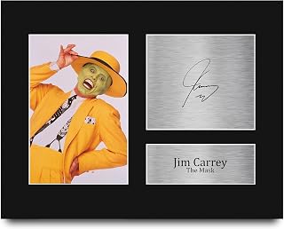 HWC Trading Jim Carrey The Mask Gifts Printed Signed Autograph Picture for Movie Memorabilia Fans - US Letter Size