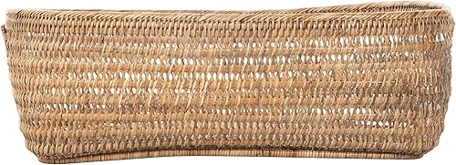 Miniatura 3 de Kouboo Cambria - Cesta de tejido abierto, color marrón miel