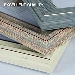 XUANLUO 3 Pack 5x7 Inch Picture Frames Farmhouse Rustic Vintage Distressed Wood Grain Photo Frame with HD plastic cover for Table Top Display and Wall Hanging