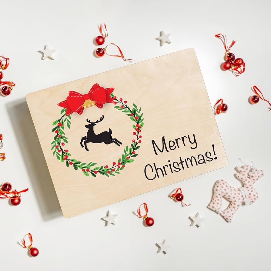 激安CRONOS Christmas box Amazon.com: Creative Deco Rustic Rectangular Christmas