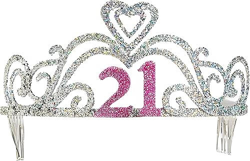 Glitter 21st Birthday Tiara
