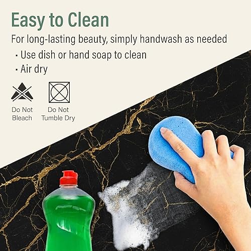 Miniatura 6 de RIMONA'S Camino de mesa térmico resistente al calor y salvamanteles para platos calientes, platos calientes impermeables para proteger la mesa y la