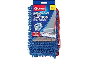 O-Cedar Hardwood Floor 'N More Microfiber 3-Action Flip Mop Refill