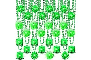 Buckerry St. Patrick's Day Light Up Shamrock Necklace