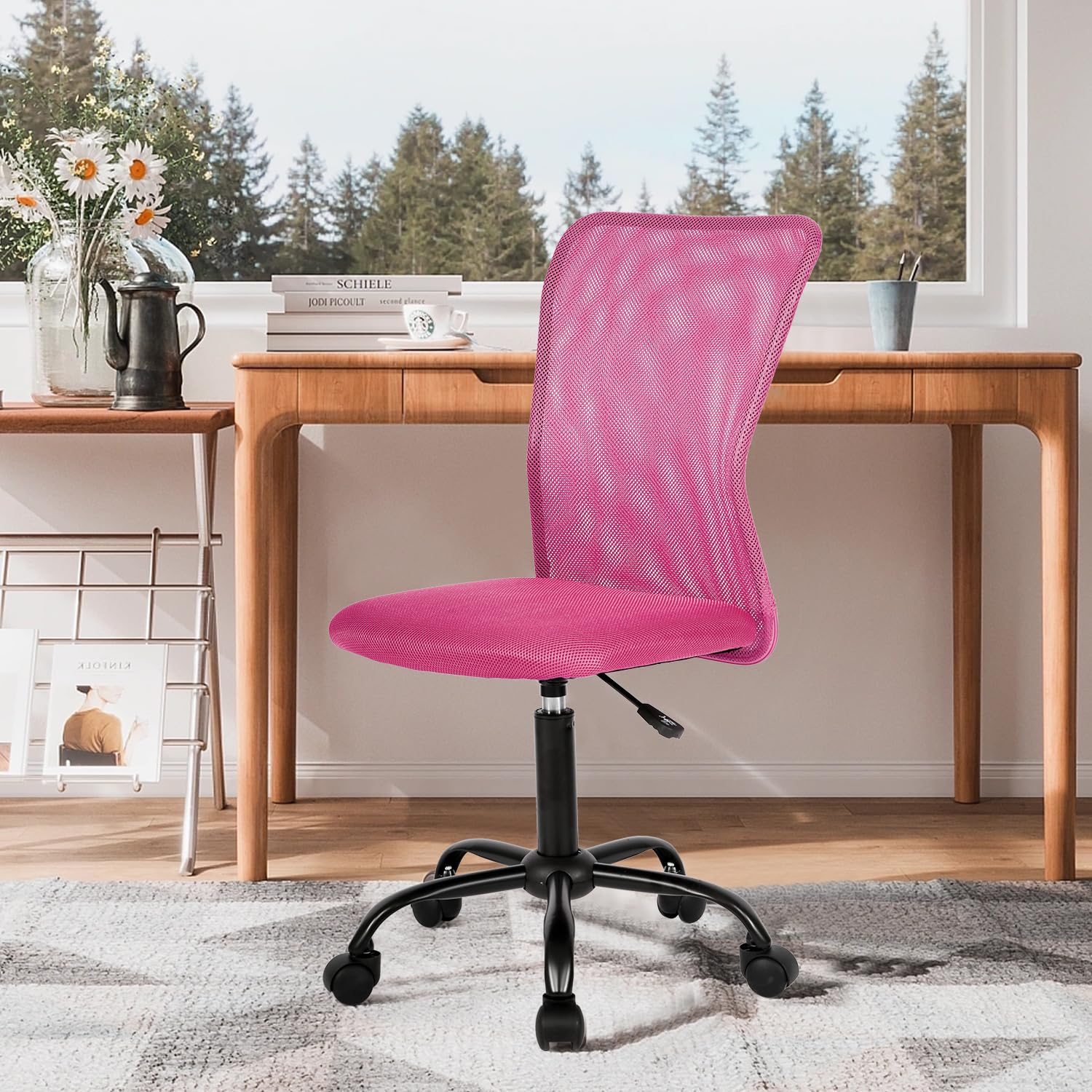 Mesh Office Chair Computer Chair BIFMA Certified Ergonomic Desk Chair Task Chair Armless Rolling Chair BIFMA Certified Heavy-Duty