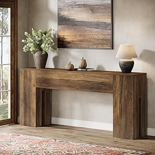 29 Entryway Wall Ideas Guests Will Notice The Moment They Walk In 79 Tribesigns 71-Inch Long Console Table for Entryway, Farmhouse Sofa Conso...