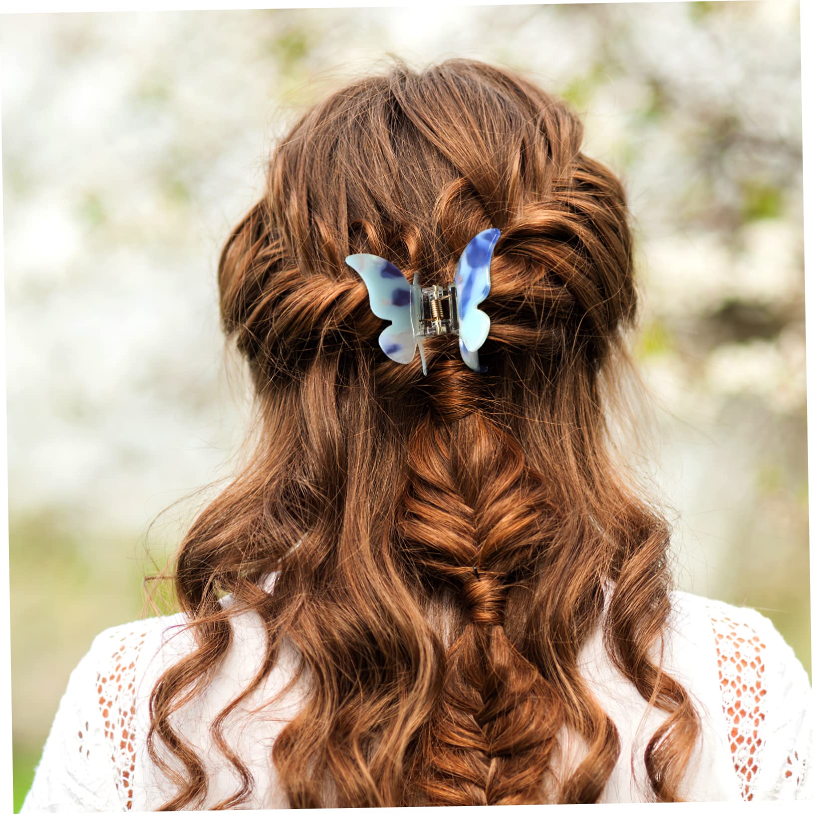 Haarspangen und Einfach zu Verwenden aus Acetatplatte Schmetterlings 6 Stück Modische Elegante Haarclips für Frauen und Mädchen für Selbstgemacht Frisuren