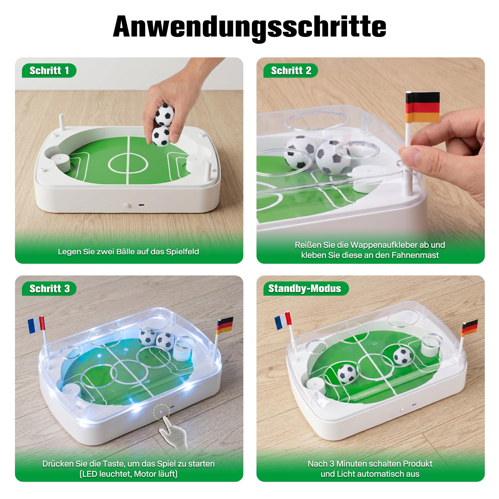 Pet Prime Interaktives Katzenspielzeug für Wohnungskatzen, automatisches bewegungsaktiviertes Jagd-Fußballspiel, USB wiederaufladbar, geistige Stimulation & Bewegung