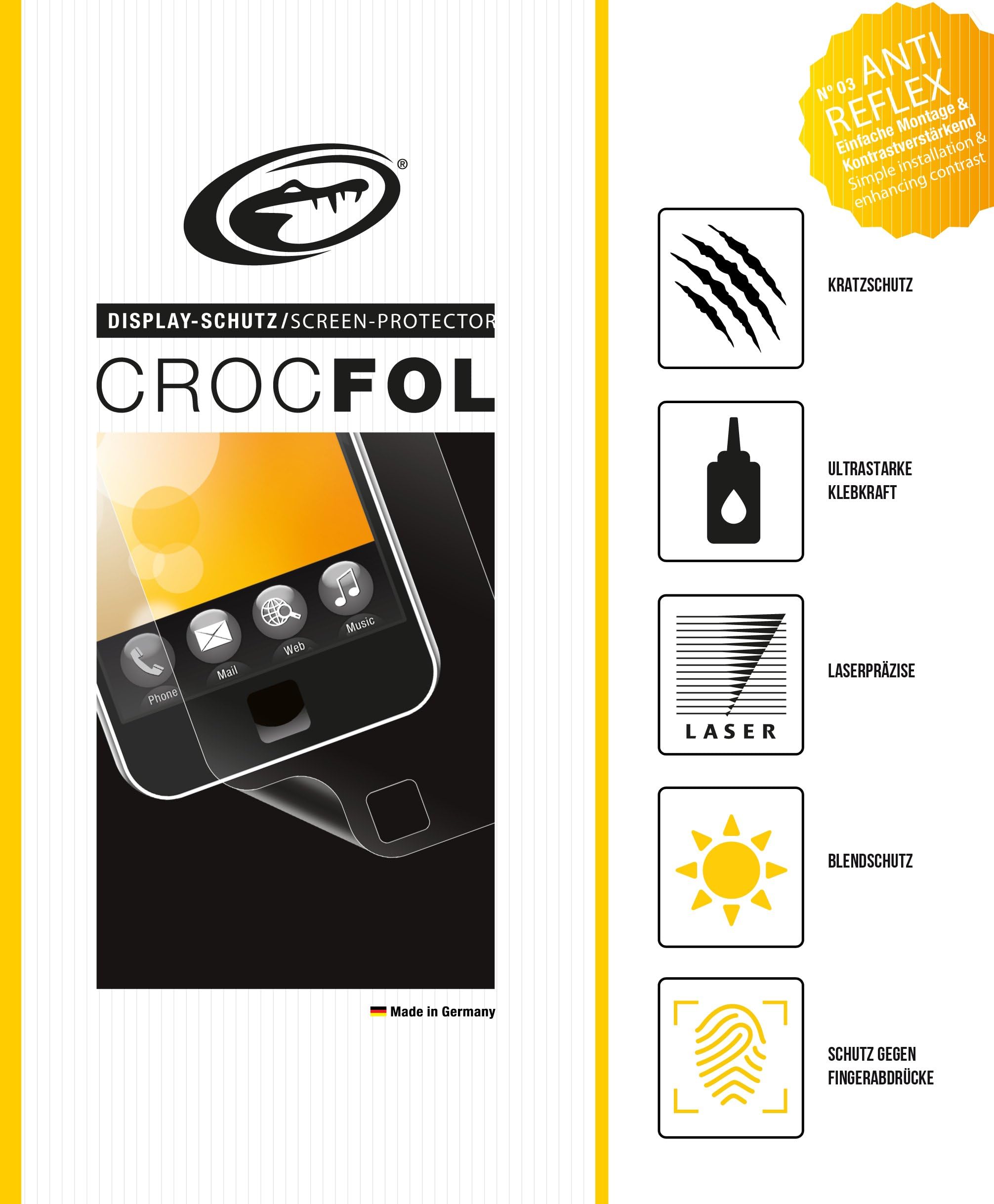Crocfol Antireflex Screen Protector for Pentax K-3