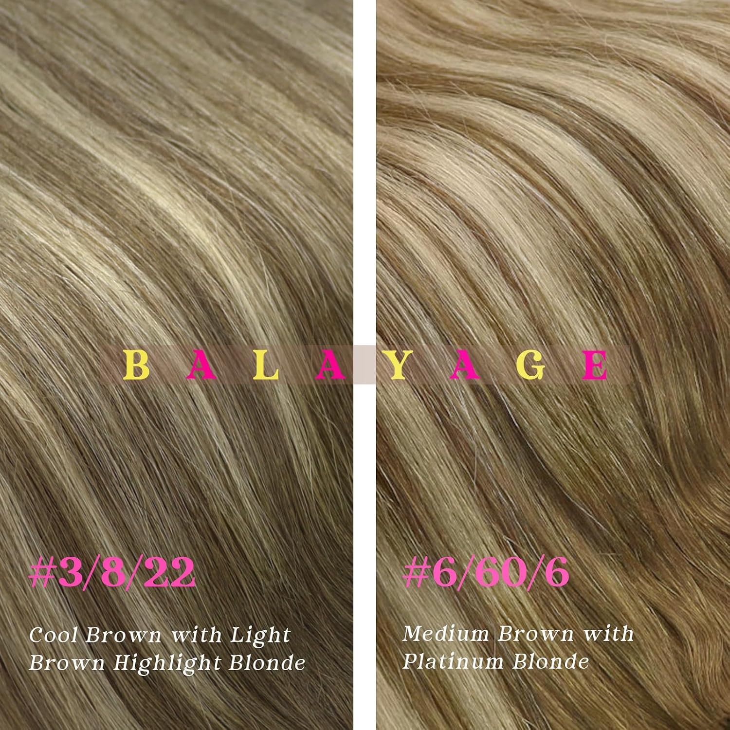 Ve Sunny Clip in Hair Extensions Real Human Hair Ombre Light Brown to Platinum Blonde Balayage Hair Extensions Clip ins Remy Human Hair Thick Straight Double Weft 16 Inch 120g 7pcs