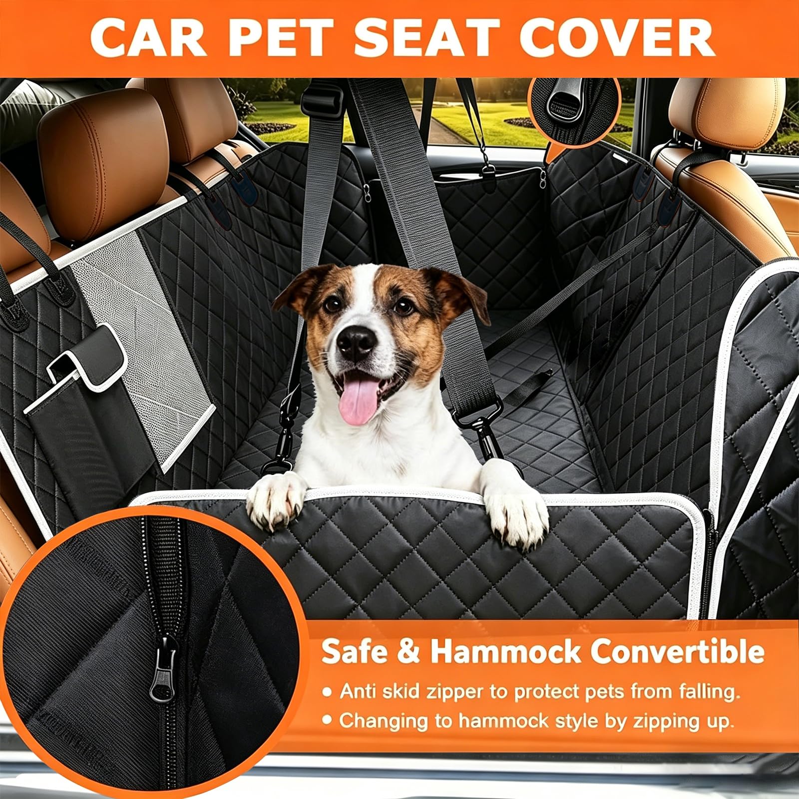 Protection Voiture Chien Siege Arriere pour Jaecoo 5 J5 Jaecoo E5 Jaecoo 7 J7 Jaecoo 7 SHS, Housse Voiture Chien, Antidérapant et Imperméable Protection Coffre Voiture