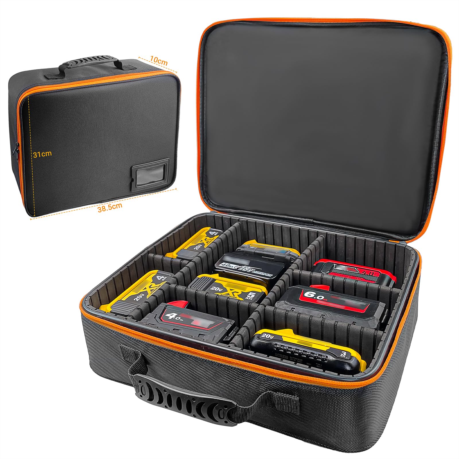 otuiaim Portable Tool Storage — Carrying Case Bag for Batteries & Chargers