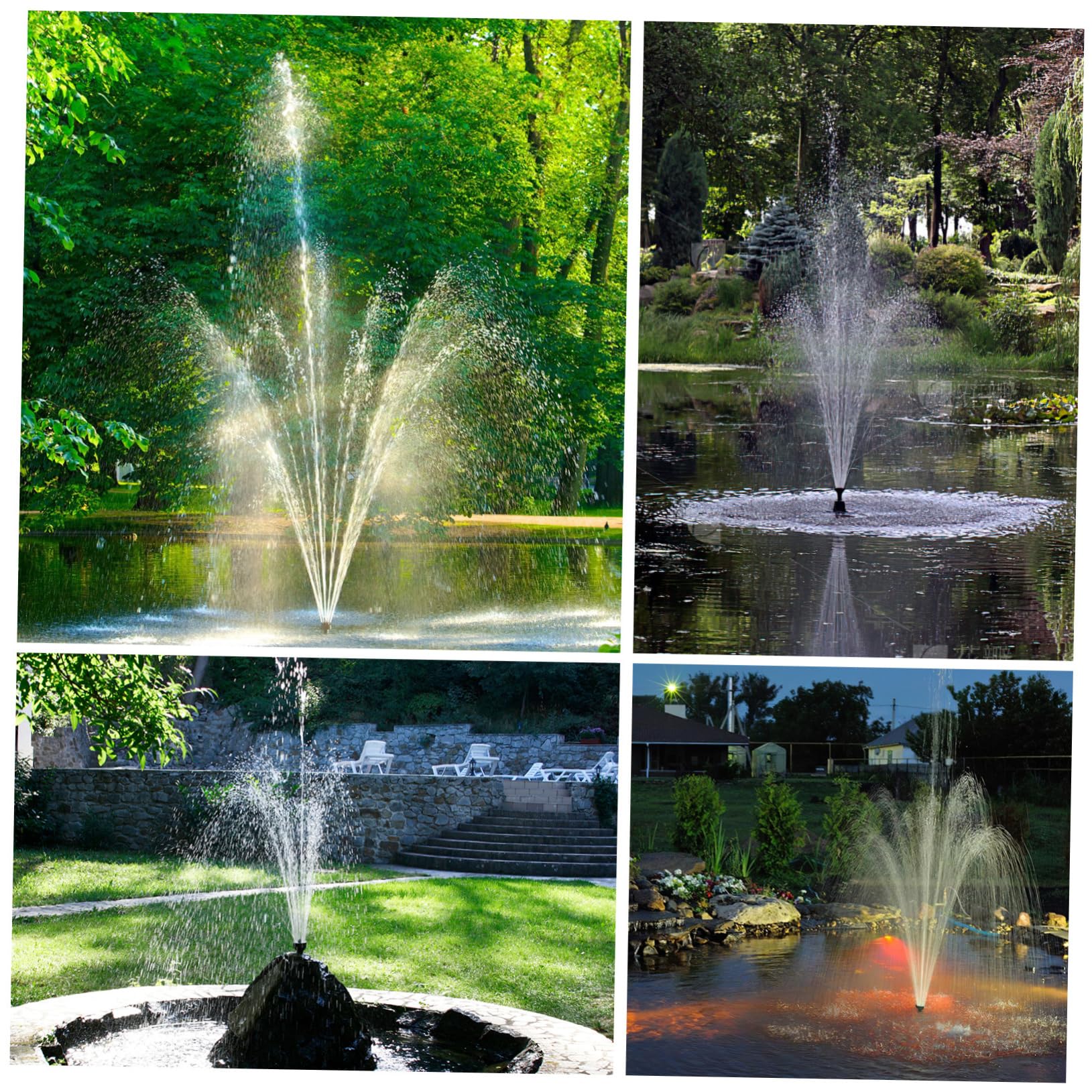 Pompa per Fontana Solare 1350l/h in Pp Nero per Prato e Laghetto | Installazione Semplice, Uso Versatile, Ricarica Comoda, Adatta a Giardino, Piscina e Vasca