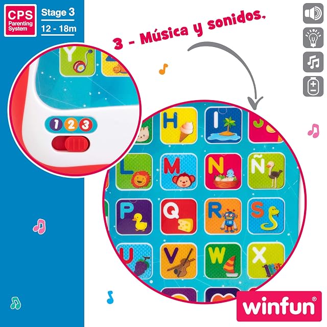 Foto 4 de 7 de WinFun - Tableta educativa con luz y sonidos (ColorBaby 44256), a partir de 1 año