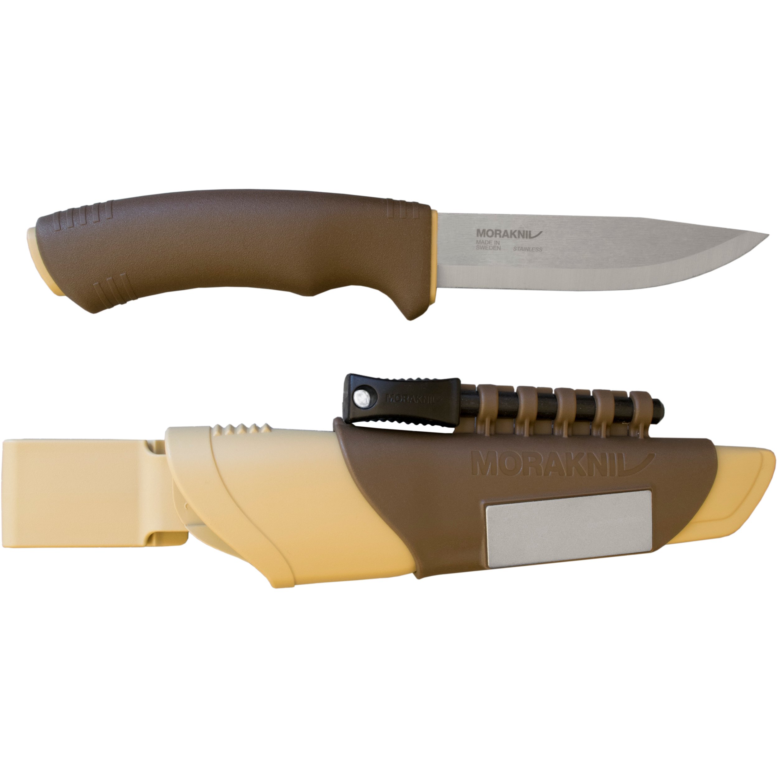 Morakniv Bushcraft Stainless Steel 4.3Inch FixedBlade Survival Knife