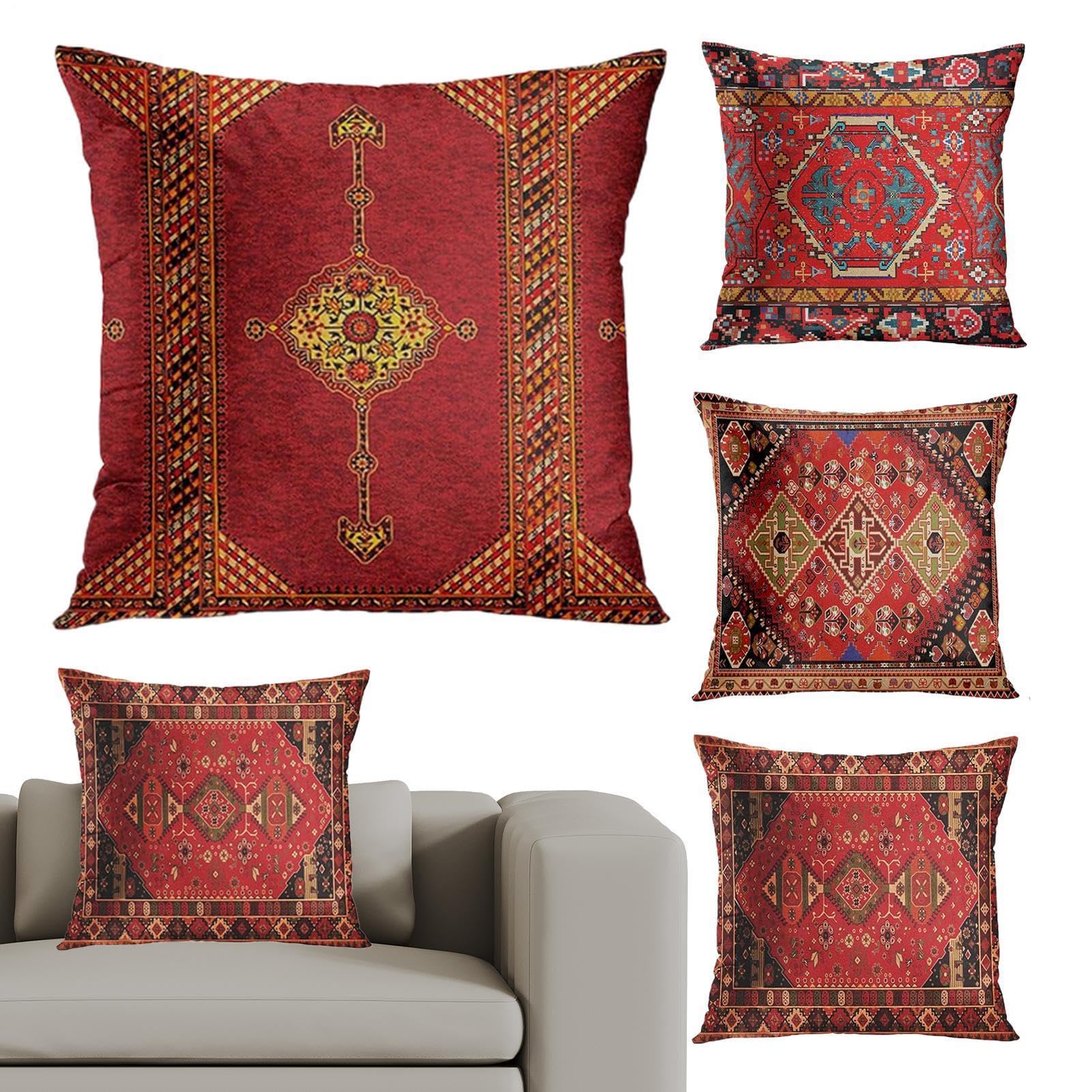 Housses de coussin ethniques bohème rétro pour chambre et salon