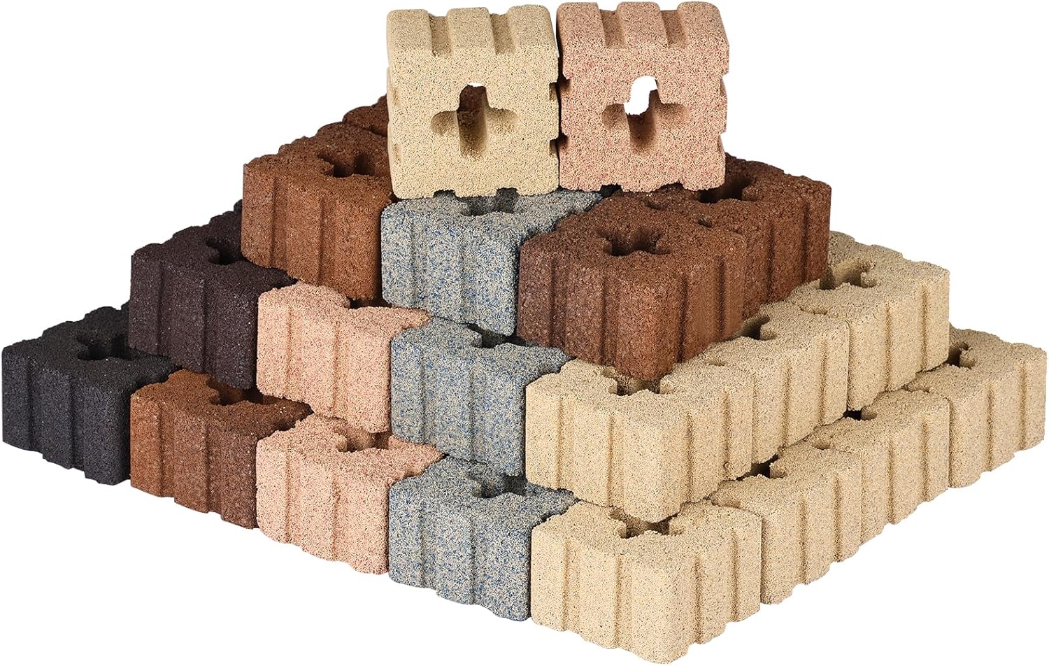 RealPlus Aquarium Filter Media 40pcs Bio Ceramic Brick for Marine and Freshwater Aquarium Canister Filter Pond Fish Tank (1.8" x 1.8" x 1.1")