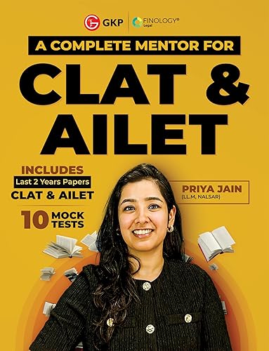 GKP CLAT &amp; AILET 2025 : 10 Mock Tests (Includes 2023 &amp; 2024 Solved Papers) by Priya Jain
