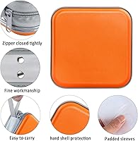 Vista 14 de Funda para CD, capacidad para 40 unidades, para CD/DVD, cartera, de plástico duro, DVD, para coche, hogar, oficina, viajes (negro)