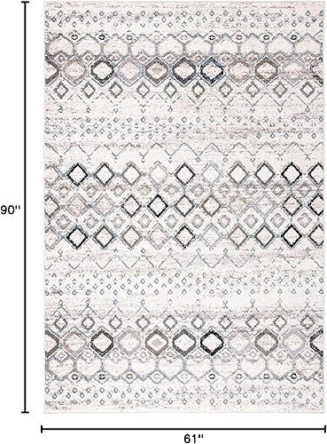 Miniatura 2 de SAFAVIEH Amsterdam Collection AMS108A - Alfombra marroquí bohemia, que no desprende pelusa, para sala de estar, dormitorio, 5 pies 1 pulgada x 7