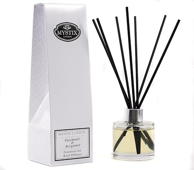 Mystix London | Patchouli & Bergamot - Essential Oil Reed Diffuser - 200ml