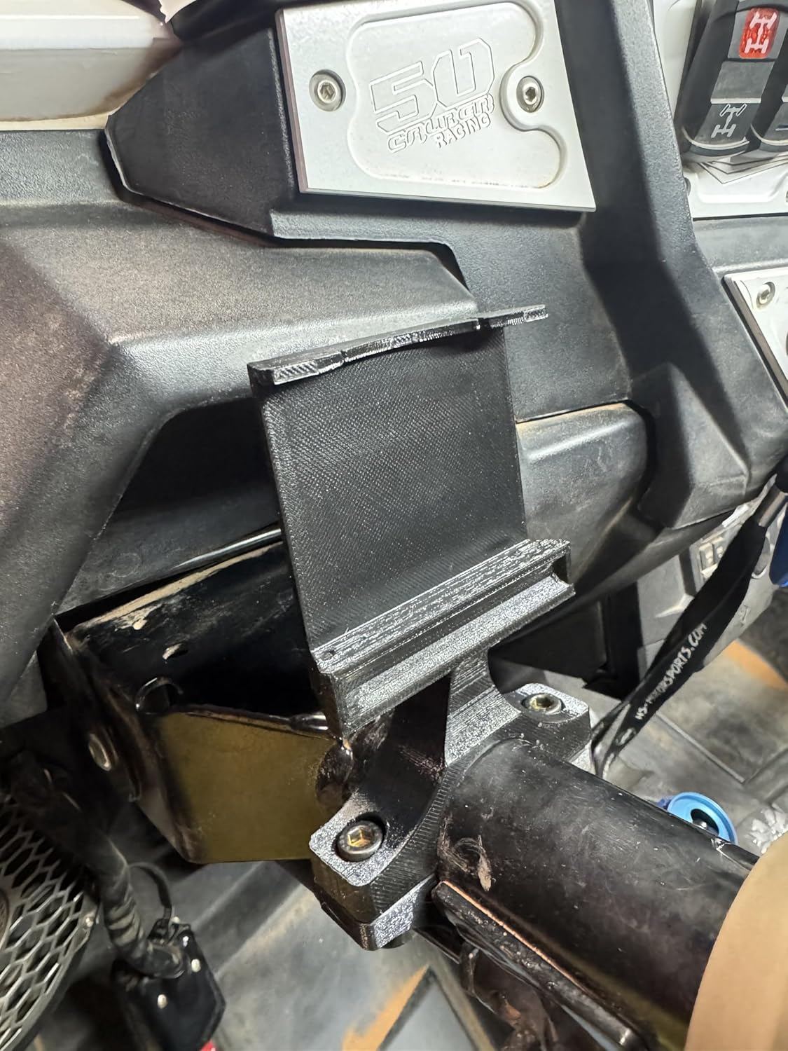 Dash Mount for Dynojet Tuner Power Vision 3 (PV3) Tuner Mount/Holder Fits Polaris RZR Xp Turbo, Xp1000, Turbo S Model Years 2014-2022 Made in The USA!