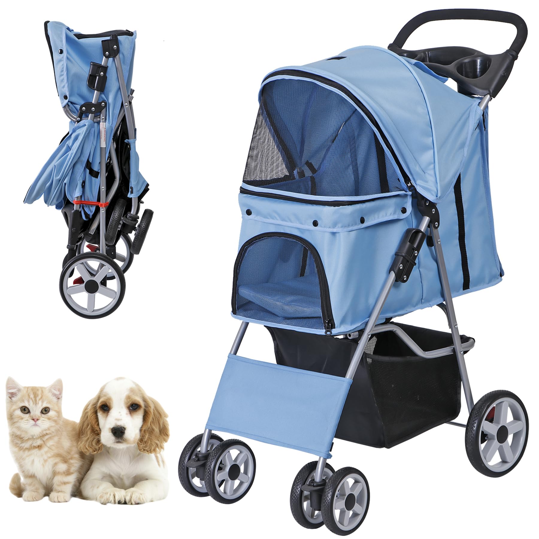 ZENY Foldable Pet Stroller