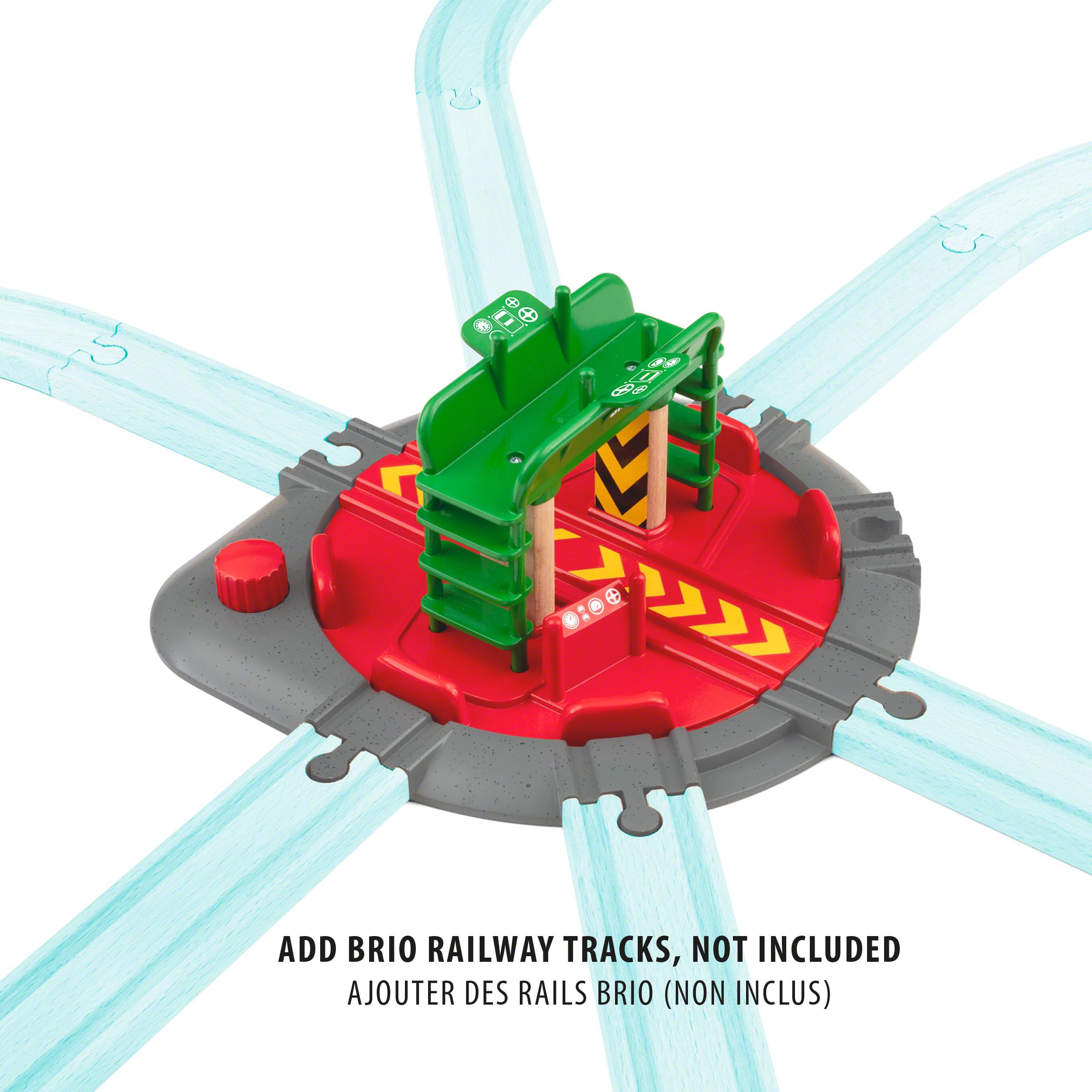 BRIO 33476 Lok-Drehscheibe mit Kontrollbrücke