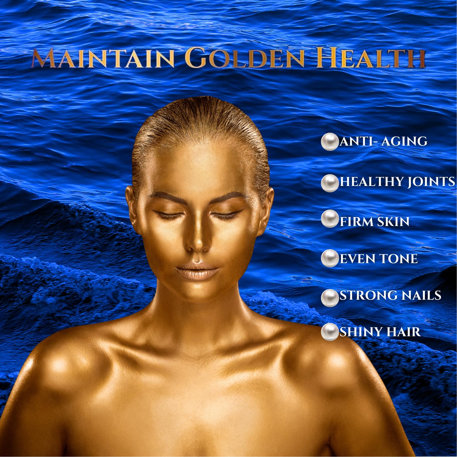 Marine Collagen Peptides Powder with Hyaluronic Acid, Coenzyme Q10, Vitamin C - Promote Firm Skin, Strong Nails&Hair, Healthy Joints - Hydrolyzed Collagen from Atlantic Cod - 10g per Serving — Amazon image 4