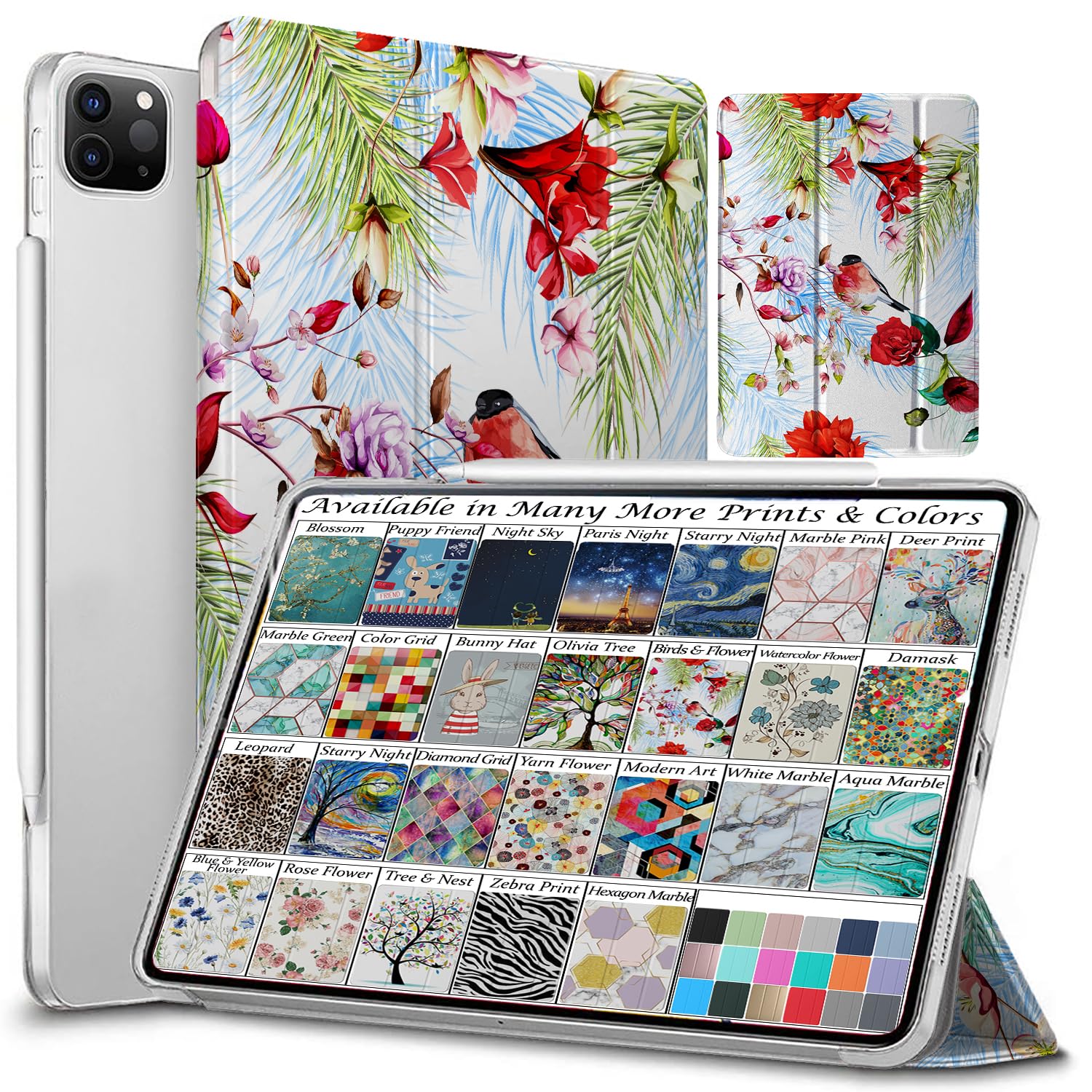 DuraSafe Cases for iPad PRO 12.9" 5th Gen 2021 Cover A2378 A2461 A2379 A2462 MHNF3HN/A MHNG3HN/A MHNH3HN/A MHNJ3HN/A MHNR3HN/A MHNT3HN/A MHNW3HN/A MHNX3HN/A MHNY3HN/A MHP03HN/A Birds & Flower (B0CK1RJN5M) Amazon Price History, Amazon Price Tracker