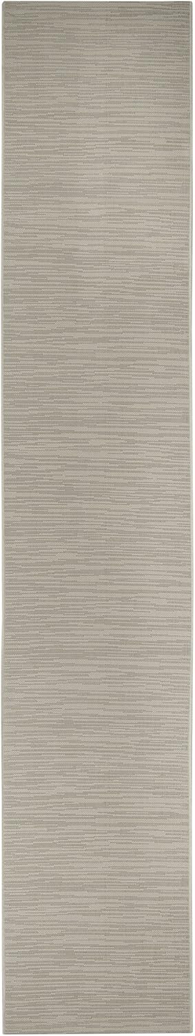 SAFAVIEH Courtyard Collection 2'3" x 12' Light Grey CY6576 Indoor/ Outdoor Waterproof Easy Cleaning Patio Backyard Mudroom Runner Rug