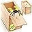 FunFamz Original Spider Prank Box - Wooden Jumping Spider Surprise with Hidden Gift Card Holder, Funny Prank Toy for Adults and Kids