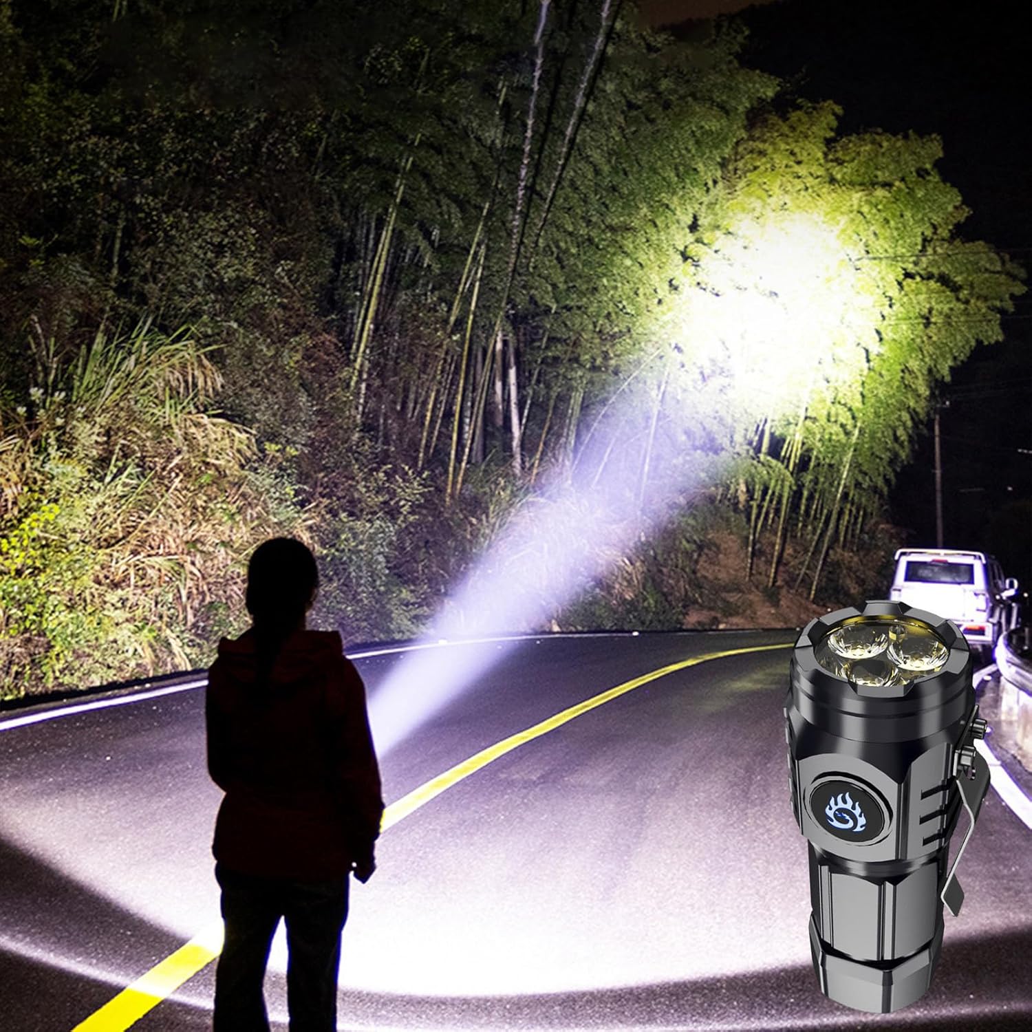 Amazon.com: Three-Eyed Monster Mini Flashlight - Outdoor Bright Torch ...