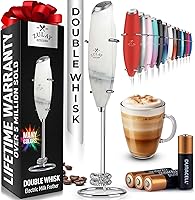 Vista 127 de Zulay Kitchen - Batidor eléctrico de mano para café, lattes, capuchinos, matcha y chocolate caliente, mezclador portátil para bebidas, accesorio
