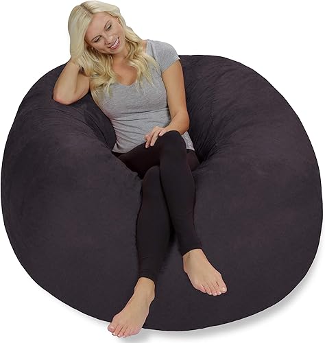 Miniatura 181 de Chill Sack - Funda para puf Microgamuza - Carbón - Solo funda,Microsuede - Chocolate - Solo funda,Microsuede - Azul marino - Solo funda,Guijarro -