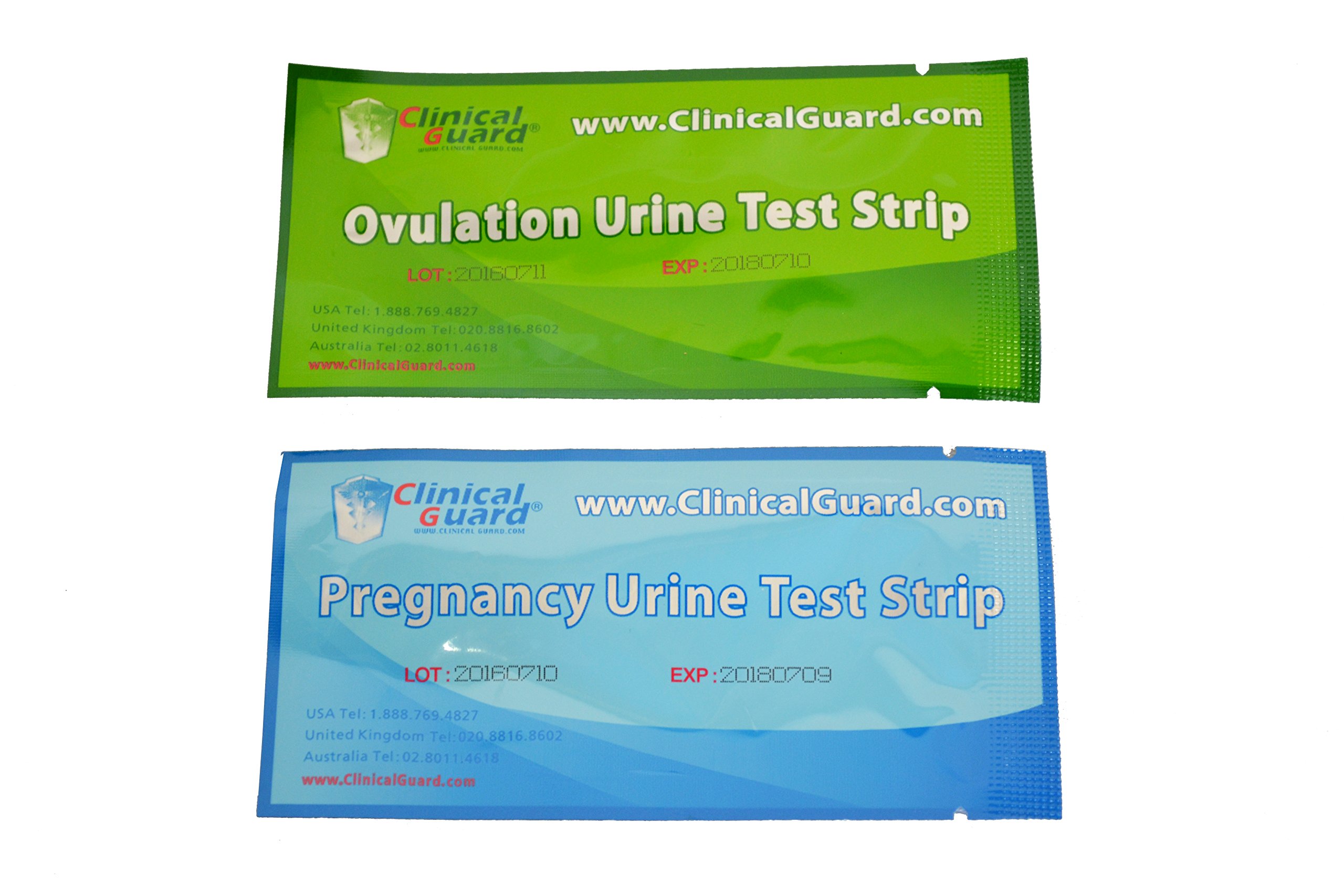 ClinicalGuard 40 Ovulation Test Strips & 10 Pregnancy Test Strips Combo